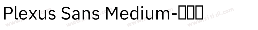 Plexus Sans Medium字体转换